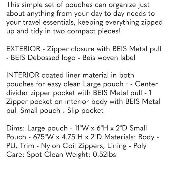 Brown Pouch Set - Picture 5 of 9